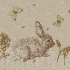 Cocktail napkins - Cute Bunny - 100% of recycling