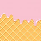 Cocktail napkins - Waffle Pink