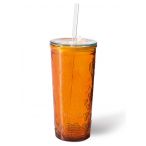 Glass to go - Hearts orange