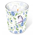 Glaskerze - Blumen-Gedicht