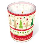 Glaskerze - Einfache Weihnachtsbäume