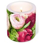 Candle - A wealth of flowers