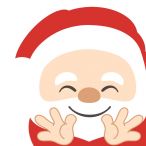 Servietten gestanzt Hallo Santa