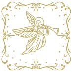 Napkins embossed - Angel Deco