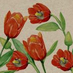 Napkins - Natural Tulips - 100% of recycling