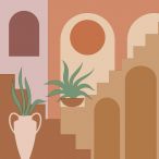 Servietten - Sunset terra