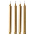 Stabkerze - Gold 25cm - 4 Stück