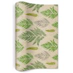 Table runner flax - Farn pattern