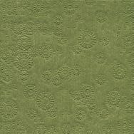 Napkins embossed - Moments Uni moss green