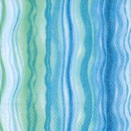Cocktailservietten - Blaue Wellen