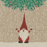 Cocktailservietten - Santa glücklich - 100% Recycling