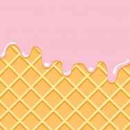 Cocktail napkins - Waffle Pink