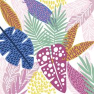 Cocktail napkins - Wild leaves