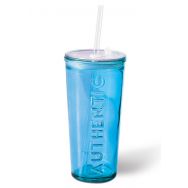 Glas to go - Authentic blau