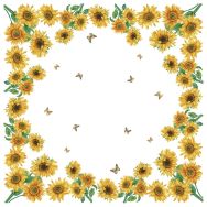 Dunicel Mitteldecke - Sonnenblumen Blüte