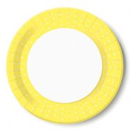 Pappteller - Punkte gelb