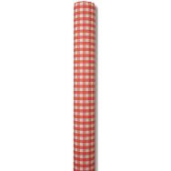Biertischtuchrolle - Karo rot, 10meter