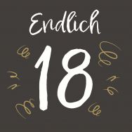 Servietten - 18. Geburtstag