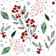 Napkins - Festive florals
