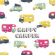 Servietten - Happy Camper