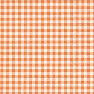 Servietten kariert orange - New Vichy