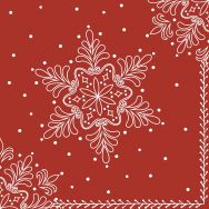 Napkins embossed - Snowflake Deco