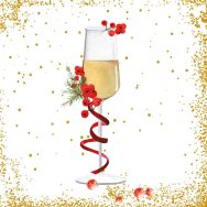 Napkins - Golden baubles