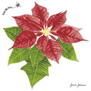 Servietten - Weihnachtsstern Poinsettie