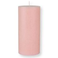 Stumpenkerze - Leicht rosa 15cm - 1 Stück - 50h