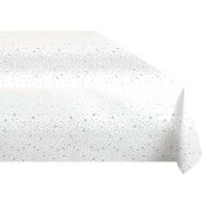 Tischdecke - Sternchen weiß-silber