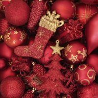 Cocktail napkins - Red Balls