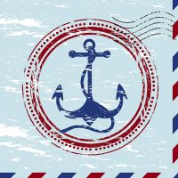Cocktail napkins - Anchor