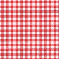 Cocktail napkins - New Vichy red