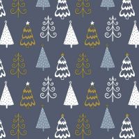 Cocktail napkins - Fun trees Blue