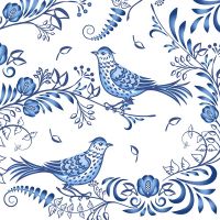 Cocktail napkins - Porcelain Bird