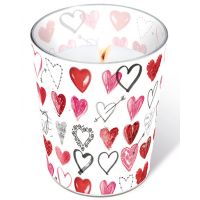Candle in a glass - Cupids arrow