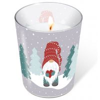 Candle in a glass - Tomte in forest