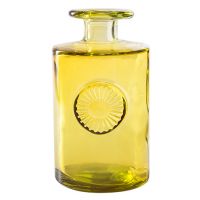 Glass vase - Flower yellow