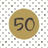 Servietten - 50. Geburtstag