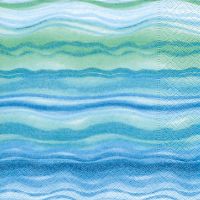 Servietten - Blaue Wellen