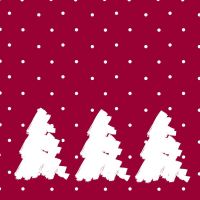 Servietten - Drei Weihnachtsbäume