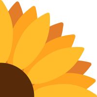 Servietten gestanzt - Sonnenblume
