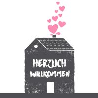 Servietten - Herzlich willkommen