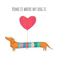 Servietten - Home is where my dog is