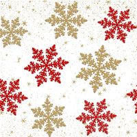 Napkins embossed - Delicate snow