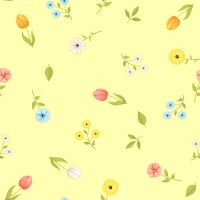 Servietten mit Prägung - Kleine Blumen