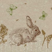 Napkins - Cute Bunny - 100% of recycling