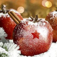 Servietten - Weihnachtsäpfel