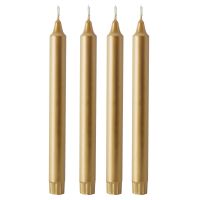 Stick candle - Gold 25cm - 4 Pieces