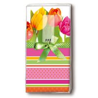 Taschentücher - Tulpen und Streifen